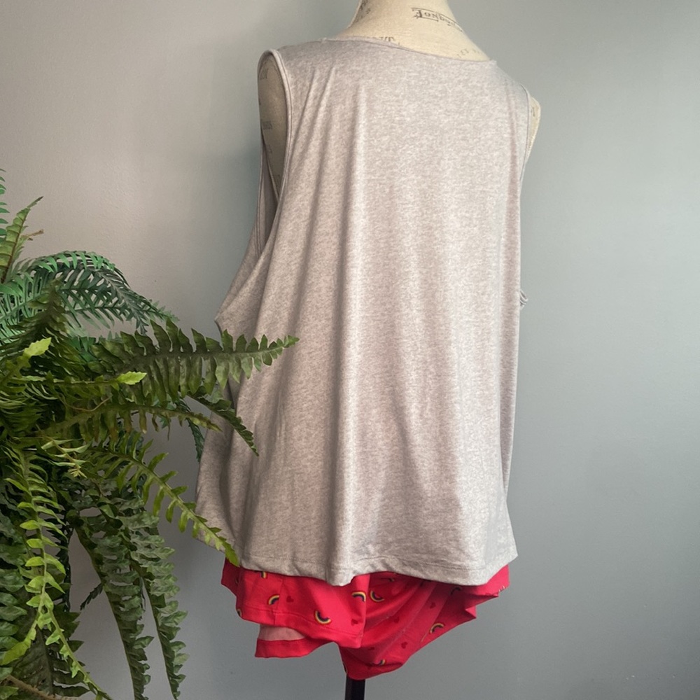 JoySpun 3XL 22W/ 24WTwo Piece 🌈 Tank Top Short Set Loungewear Sleep Outf… - Picture 4 of 8